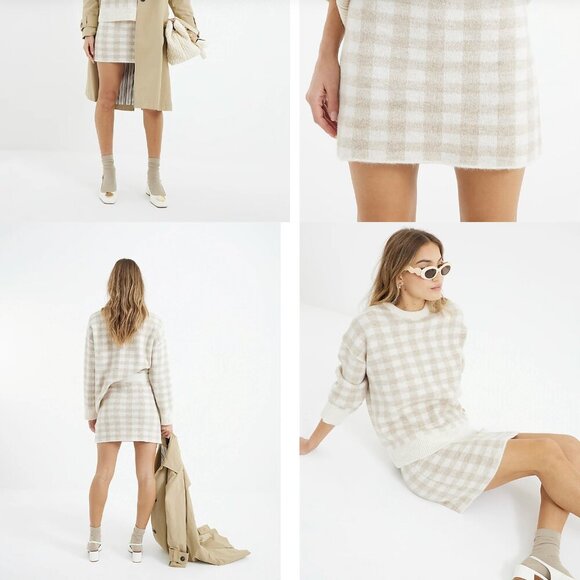 Vintage Jones New York Checkered Pencil Skirt - Picture 1 of 5